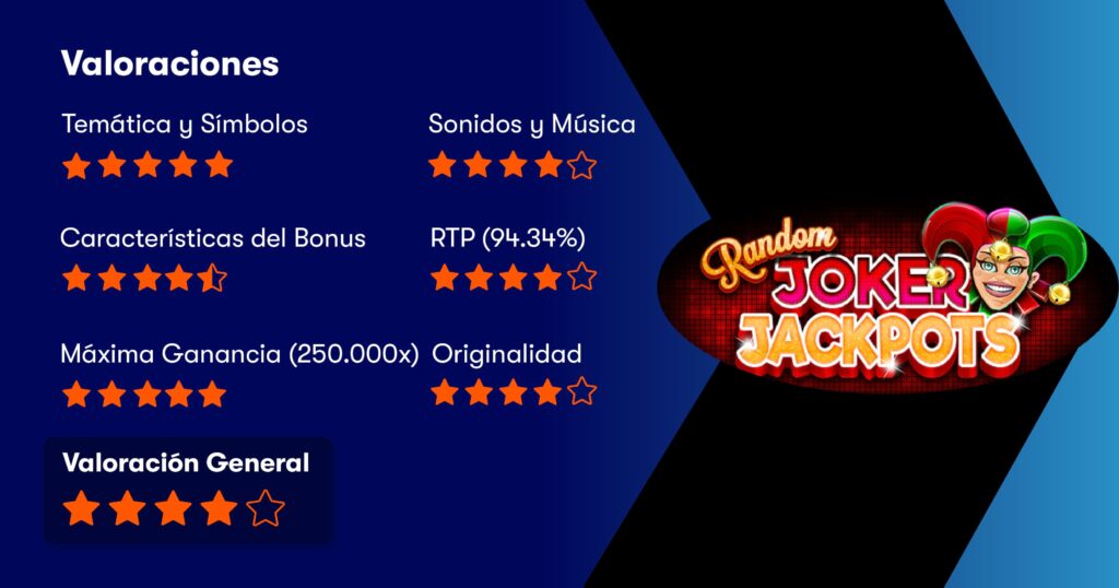 Random Joker Jackpots Caracteristicas Principales