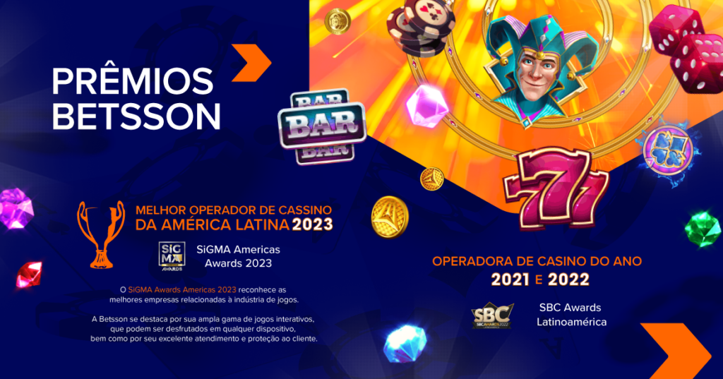 Betsson Melhor operador de casssino de américa latina 2023