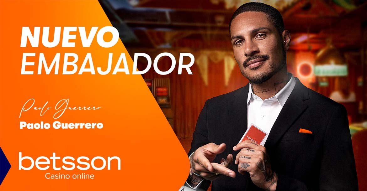 Paolo Guerrero es el nuevo embajador global del Casino de Betsson 