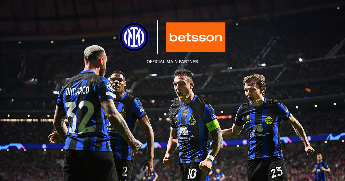 Betsson Sport ny tröjsponsor för Inter