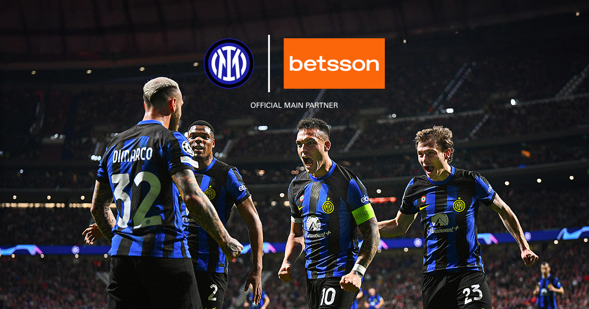 Betsson Sport new front jersey partner of Inter