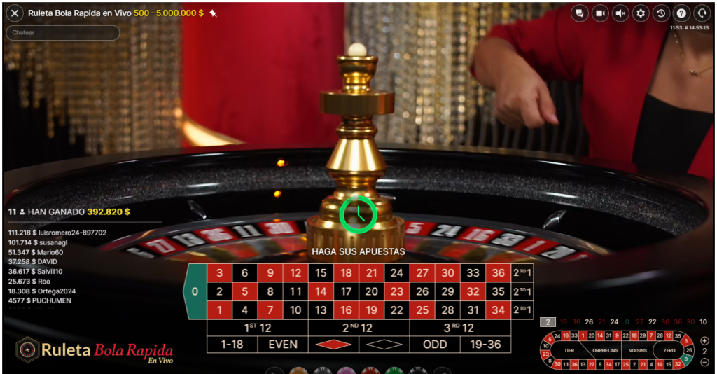 Ruleta Bola Rápida