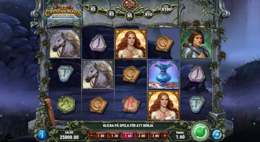 15 Crystal Roses A Tale of Love